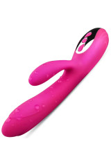 ARMONY - VIBRATORE E STIMOLATORE FLESSIBILE CON EFFETTO CALORE FUCSIA