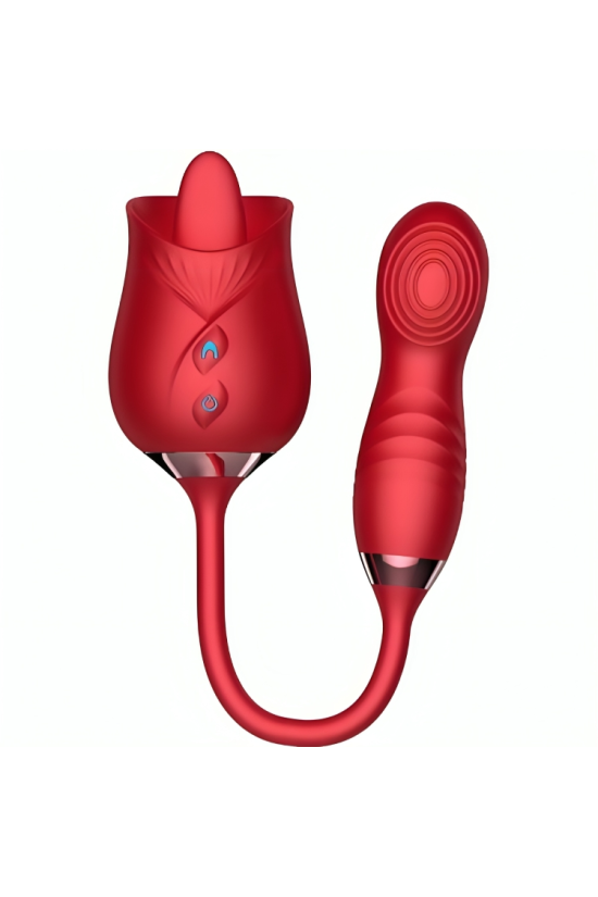 ARMONY - VIBRATORE DI FIORI DELIZIOSI E BUMPING CON LINGUA ROSSA