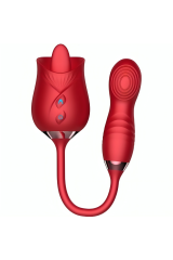 ARMONY - VIBRATORE DI FIORI DELIZIOSI E BUMPING CON LINGUA ROSSA
