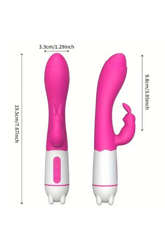 ARMONY - HAPPY VIBRATORE E STIMOLATORE CONIGLIO FUCSIA