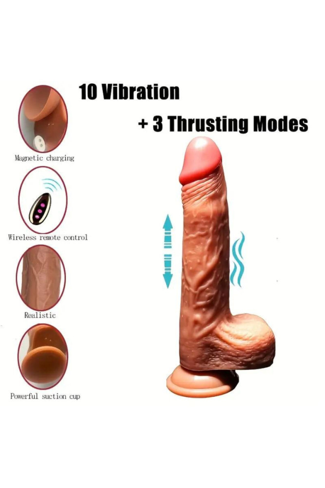 ARMONY - VIBRATORE DILDO REALISTICO TELECOMANDO 22.5 CM