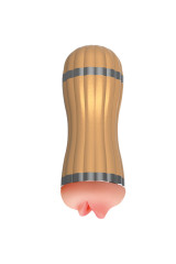 ARMONY - BEVIS DOPPIO MASTURBATORE VAGINA E BOCCA SENZA VIBRAZIONE ORO