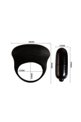 PRETTY LOVE - BERTRAM ANELLO VIBRATORE NERO