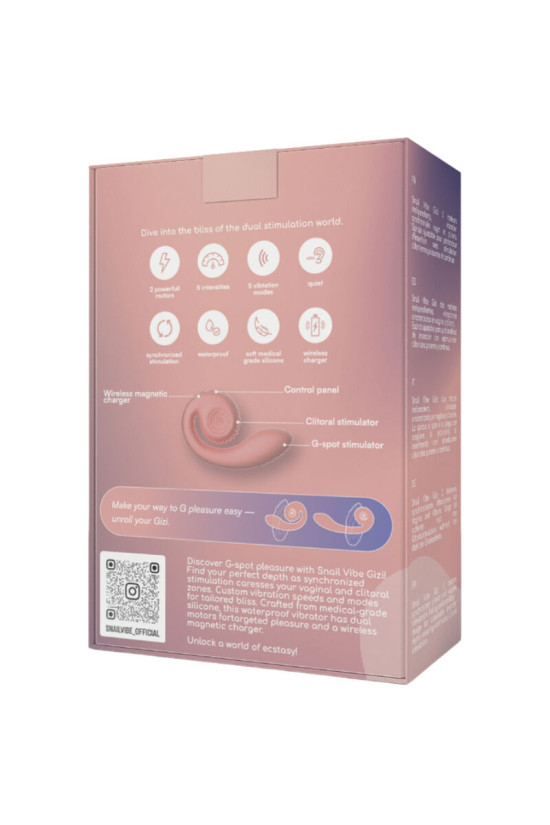 SNAIL VIBE - GIZI DUAL STIMOLATORE ROSA