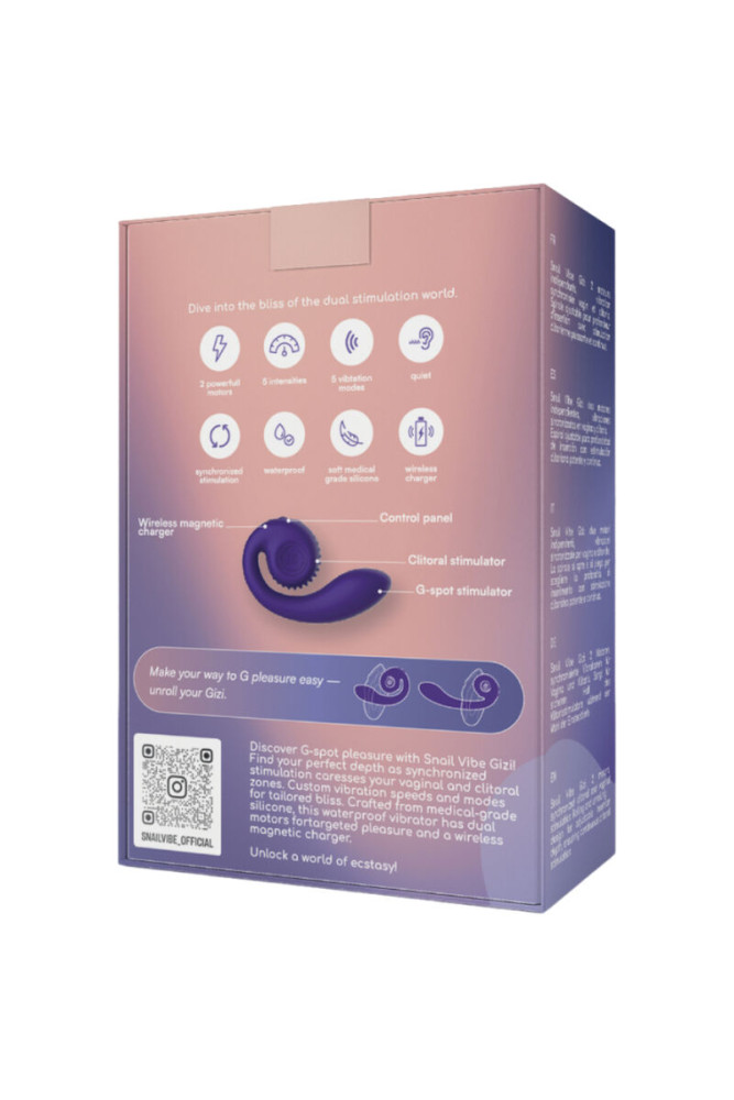 SNAIL VIBE - GIZI DUAL STIMOLATORE VIOLA