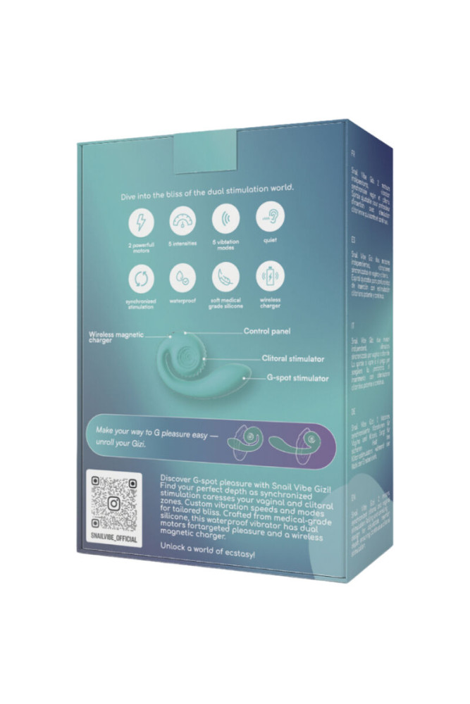 SNAIL VIBE - GIZI DUAL STIMOLATORE TURCHESE