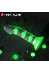 PRETTY LOVE - DILDO MAGICO NIGHTFALL SENZA VIBRAZIONI VERDE LUMINOSO