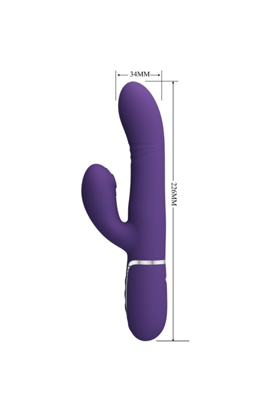 PRETTY LOVE - VIBRATORE MULTIFUNZIONE G-SPOT VIOLA