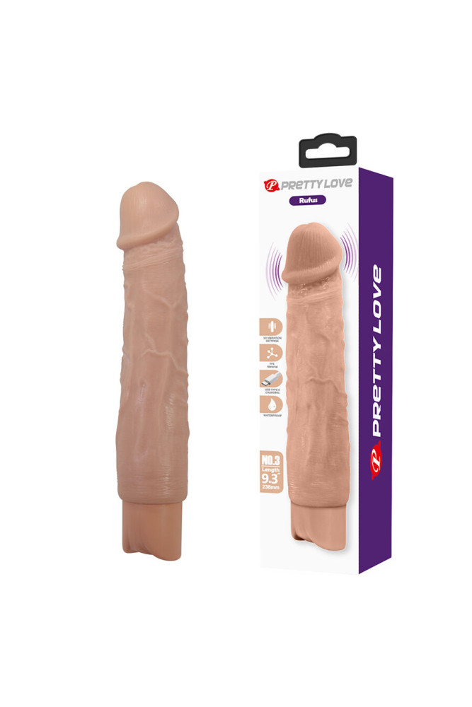 PRETTY LOVE - RUFUS VIBRATORE REALISTICO FLESSIBILE