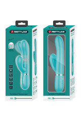 PRETTY LOVE - VIBRATORE MULTIFUNZIONE G-SPOT VERDE ACQUA
