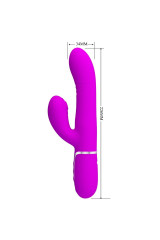 PRETTY LOVE - VIBRATORE MULTIFUNZIONE G-SPOT FUCSIA