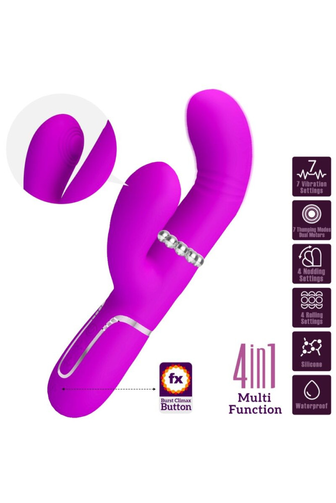 PRETTY LOVE - VIBRATORE MULTIFUNZIONE G-SPOT FUCSIA