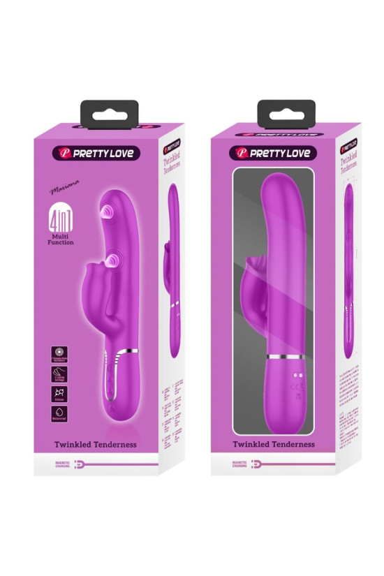 PRETTY LOVE - VIBRATORE CONIGLIO CON LICING FUCSIA