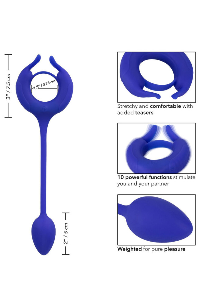 CALEXOTICS - ADMIRAL ANELLO PER CAZZO PESATO BLU