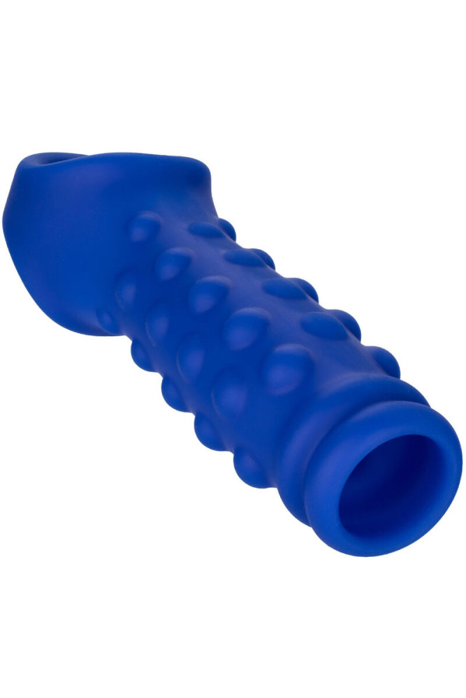 CALEXOTICS - ADMIRAL COPERTURA PER PENE CON PERLINE IN SILICONE LIQUIDO BLU