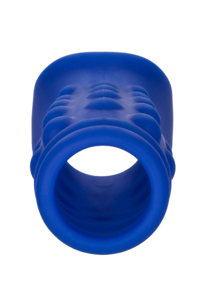 CALEXOTICS - ADMIRAL COPERTURA PER PENE CON PERLINE IN SILICONE LIQUIDO BLU