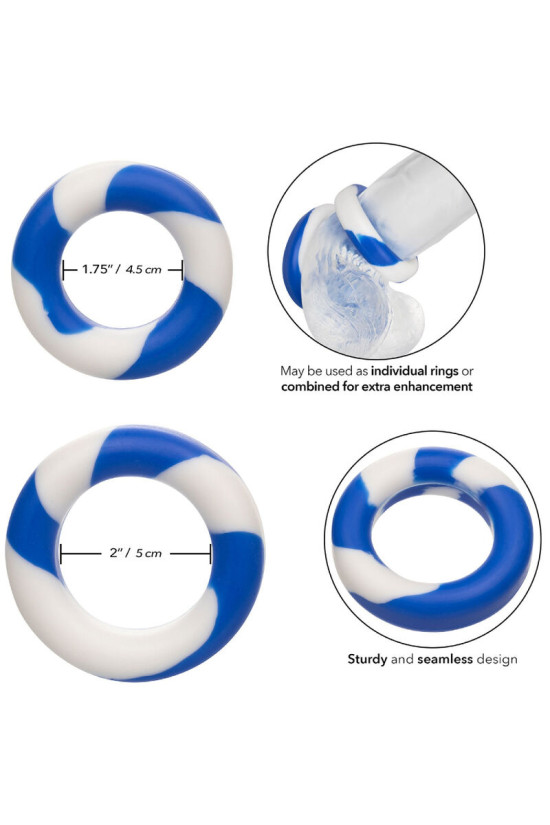 CALEXOTICS - ADMIRAL SET 2 ANELLI PER PENE