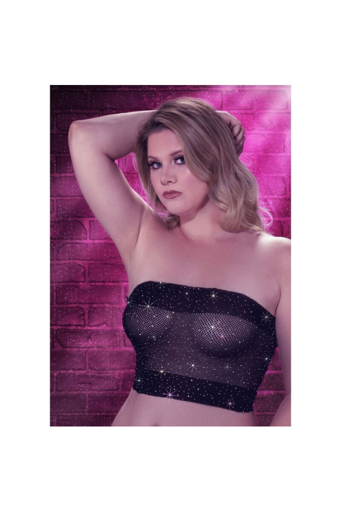 CALEXOTICS - RADIANCE BANDEAU TOP RHINE PLUS TAGLIA