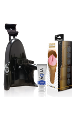 FLESHLIGHT - UNIT DI ALLENAMENTO PINK LADY STAMINA + LANCIO UNIVERSALE + LUBRIFICANTE AQUA QUALITÀ 50 ML
