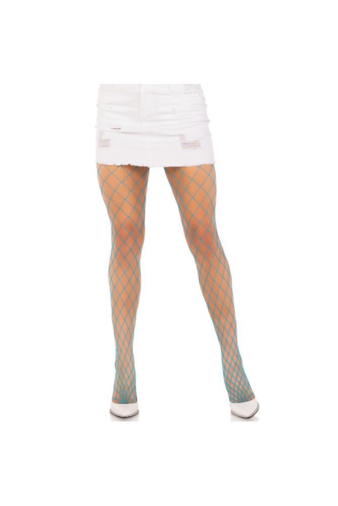 LEG AVENUE - COLLANT A RETE DIAMANTE BLU