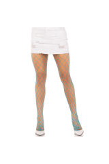 LEG AVENUE - COLLANT A RETE DIAMANTE BLU