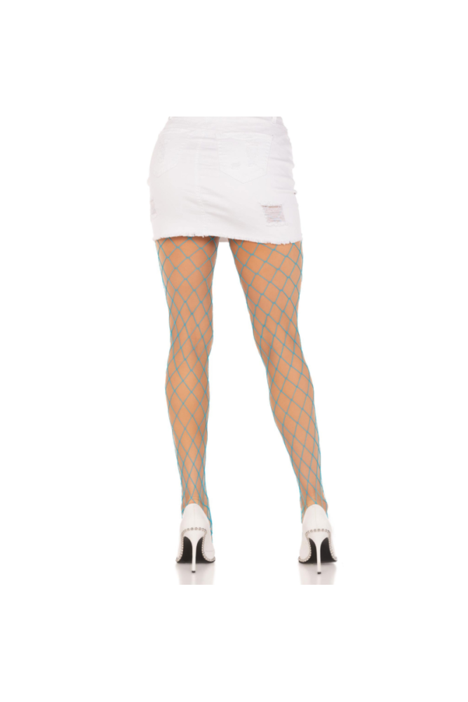 LEG AVENUE - COLLANT A RETE DIAMANTE BLU