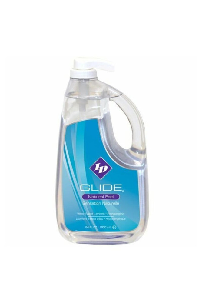 ID GLIDE - LUBRIFICANTE A BASE ACQUA + NATURAL FEEL IPOALLERGENICO 1900 ML