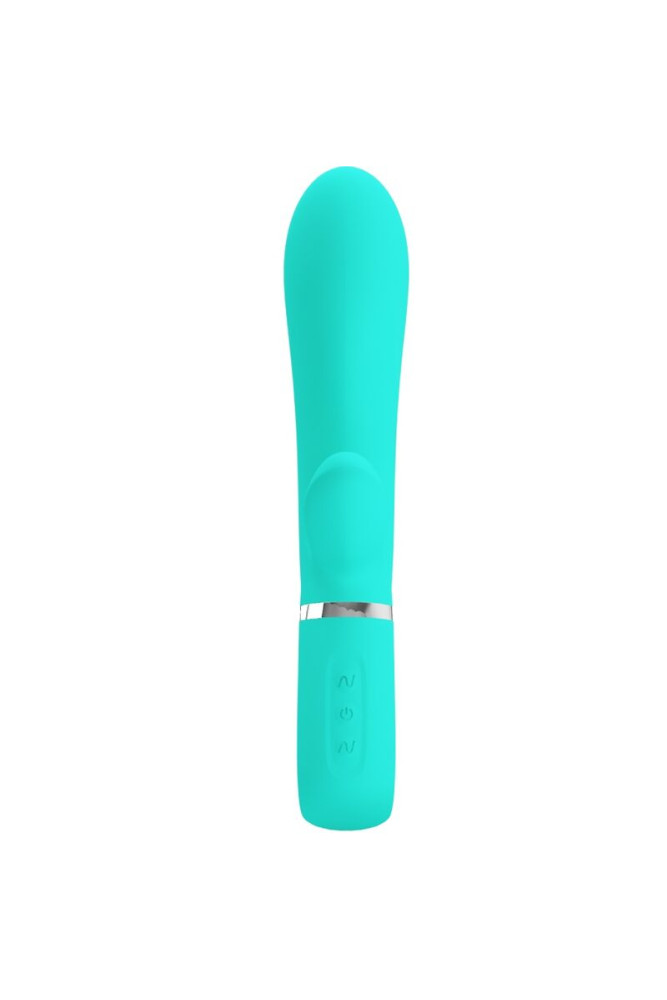 PRETTY LOVE - VIBRATORE MULTIFUNZIONE G-SPOT THOMAS VERDE ACQUA