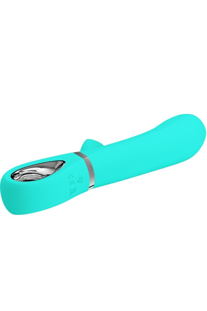 PRETTY LOVE - VIBRATORE MULTIFUNZIONE G-SPOT THOMAS VERDE ACQUA