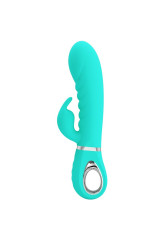 PRETTY LOVE - VIBRATORE MULTIFUNZIONE G-SPOT PRESCOTT VERDE ACQUA