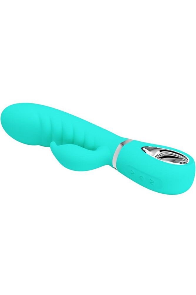 PRETTY LOVE - VIBRATORE MULTIFUNZIONE G-SPOT PRESCOTT VERDE ACQUA