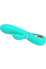 PRETTY LOVE - VIBRATORE MULTIFUNZIONE G-SPOT PRESCOTT VERDE ACQUA