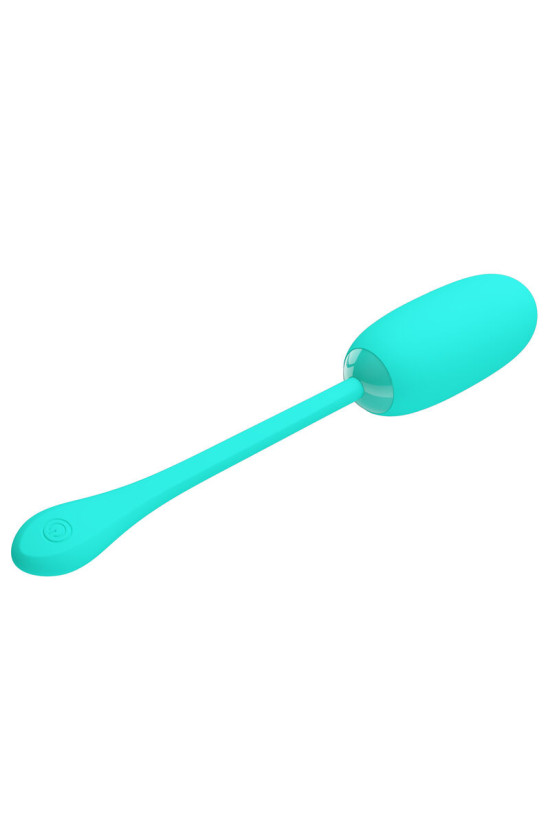 PRETTY LOVE - UOVO VIBRANTE JULIUS IMPERMEABILE-RICARICABILE VERDE ACQUA