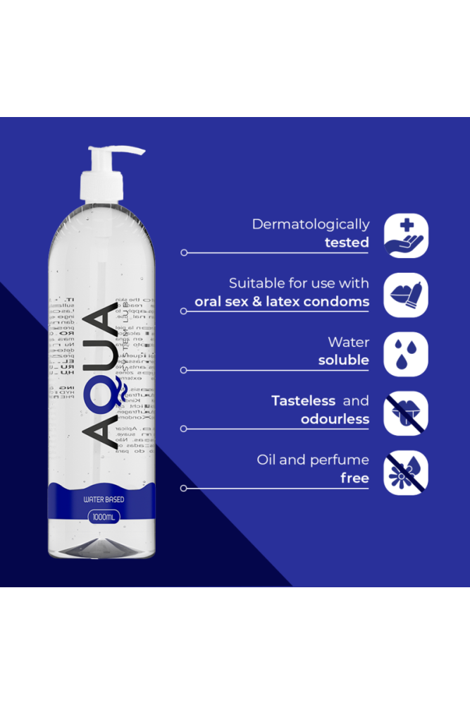 AQUA QUALITY - LUBRIFICANTE A BASE ACQUA 1000 ML