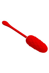 PRETTY LOVE - UOVO VIBRANTE CON TEXTURE MARINA RICARICABILE ROSSA