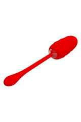 PRETTY LOVE - UOVO VIBRANTE CON TEXTURE MARINA RICARICABILE ROSSA