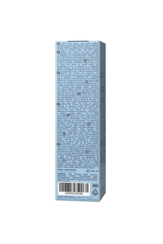 MISTER SIZE - LUBRIFICANTE PREMIUM 100 ML