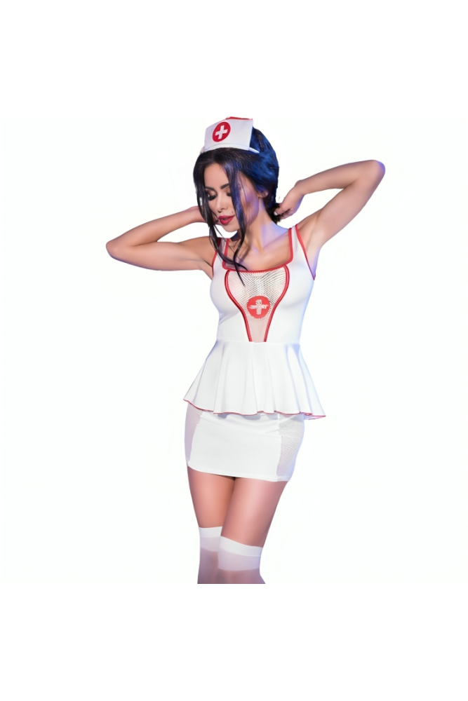 CHILIROSE - CR 4160 COSTUME DA INFERMIERA TOP E GONNA S/M