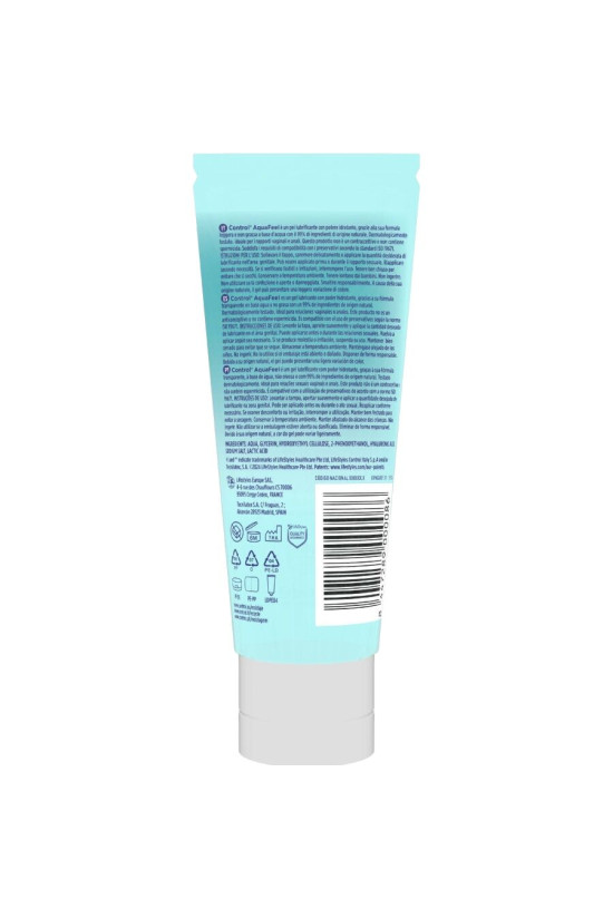 CONTROL - LUBRIFICANTE AQUAFEEL CON ACIDO IALURONICO 80 ML