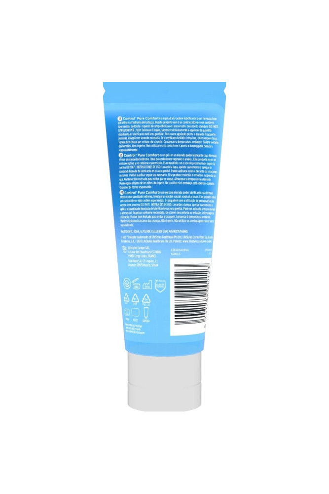 CONTROL - LUBRIFICANTE IDRATAZIONE INTENSA PURE COMFORT 80 ML