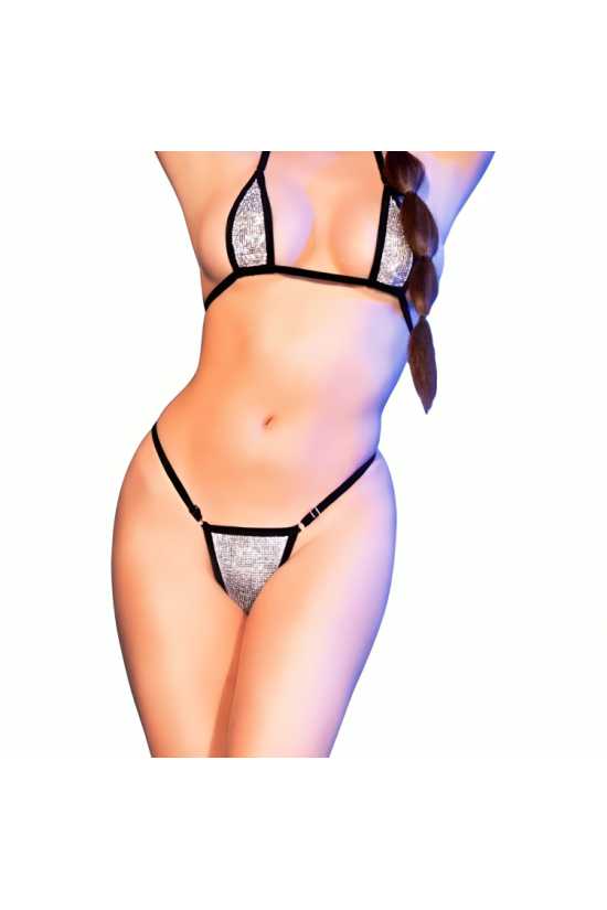 CHILIROSE - CR 4660 BIKINI ARGENTO S/M