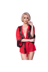 CHILIROSE - CR 4113 PEGNOIR ROSSO S/M