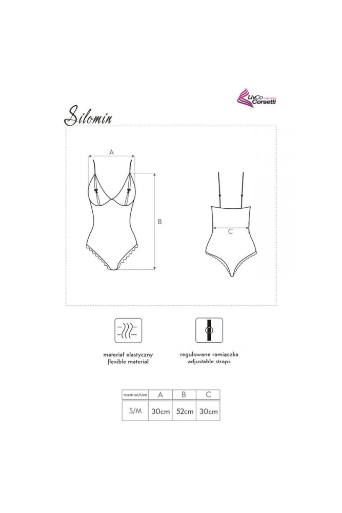 LIVCO CORSETTI FASHION - SILOMIN LC 1401 BODY + VESTAGLIA NERO TAGLIA UNICA