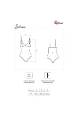 LIVCO CORSETTI FASHION - SILOMIN LC 1401 BODY + VESTAGLIA NERO TAGLIA UNICA