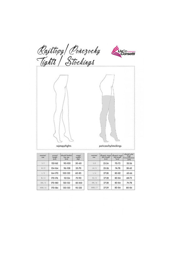 LIVCO CORSETTI FASHION - CALZE LAMEAN LC XG044 NERO TAGLIA UNICA