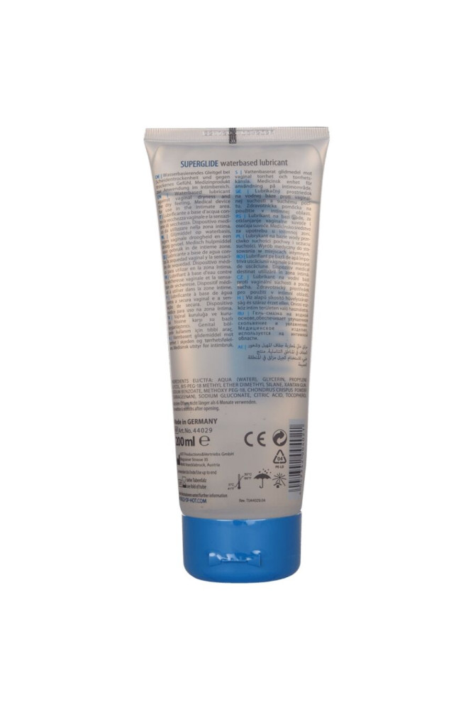 HOT - SUPERGLIDE LIQUID PLEASURE LUBRIFICANTE A BASE D'ACQUA 200 ML