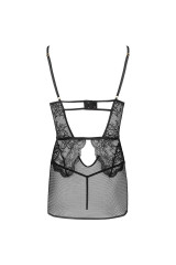 LIVCO CORSETTI FASHION - CAMICIA + SLIP BARIRIN LC 90633 NERO