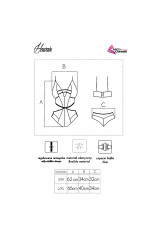 LIVCO CORSETTI FASHION - HAWAIN LC 90665 BODY NERO