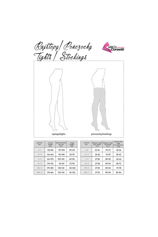 LIVCO CORSETTI FASHION - LOLIWIA LC19330 CALZA NERA TAGLIA UNICA