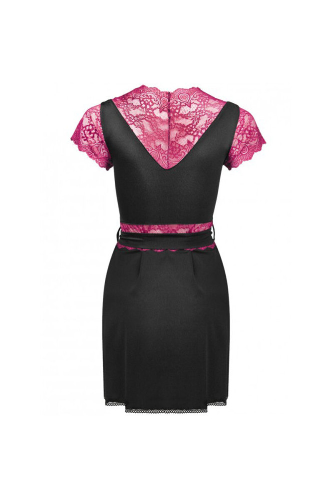 LIVCO CORSETTI FASHION - KUMIKO LC 90428 VESTAGLIA + PANTY NERO L/XL